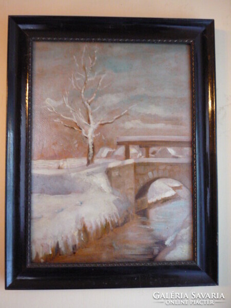 FALUDY G. Téli táj 1901 10