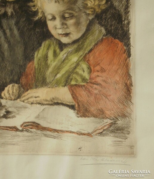 - Edvi Illés Aladárné : Nagyanyóval