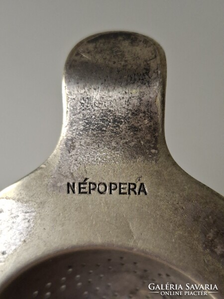 Antik 110 éves Hacker alpacca Népopera - Erkel színház kávéházi relikvia