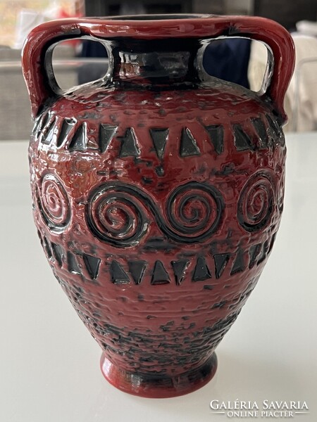 Carstens Tönnieshof fat lava kerámia váza, 20,5 cm magas