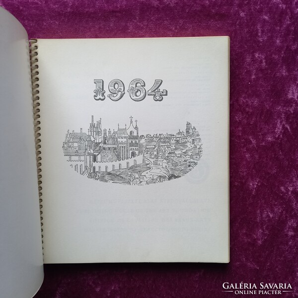 Képzőművészeti Alap Kiadóvállalata 1964. évi könyv alakú naptára