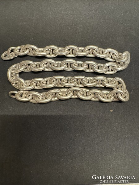 Egyedi ezüst nyaklánc,horgonylánc mintázattal