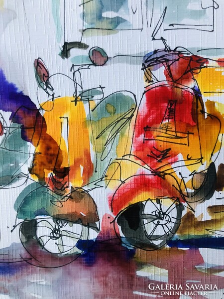 Mediterrán Vespa-pillanatok  ! Igazi mediterrán életérzés A4 méretben. Rajongóknak kötelező!