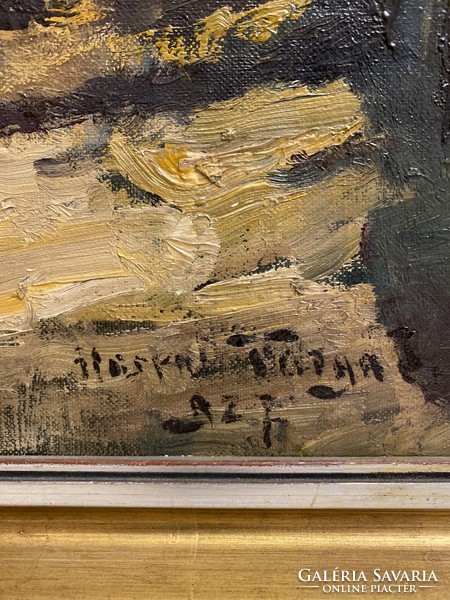 Ilosvai Varga István ( 1895 - 1978 ) - Falusi utcakép .