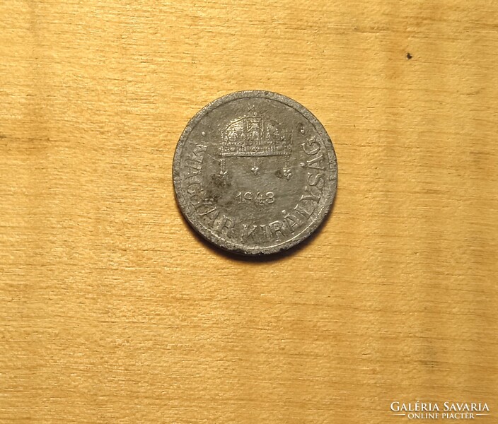 2 fillér 1943 /Háború alatti /1940-1944/ Horthy 2 fillér