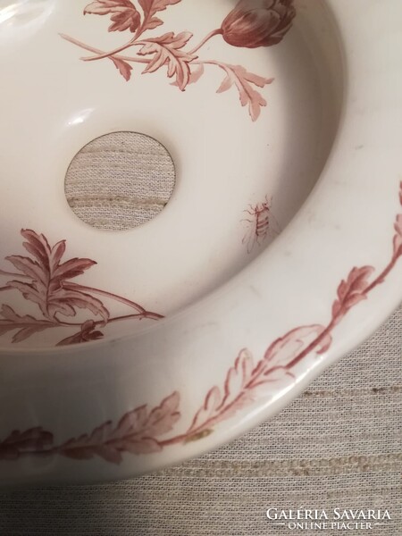 Kis méretű fajansz kézmosó, mosdótál