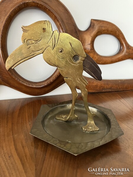 RITKASÁG, ART DECO SZIVAR, CIGARETTAVÁGÓ, FIGURÁLIS SZOBOR