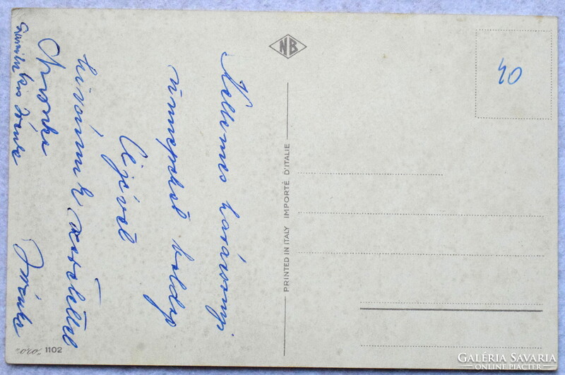 Szent Család - régi Karácsonyi üdvözlő képeslap