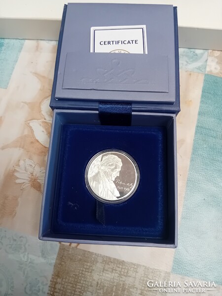 Magyarország,10000 forint 2021  - Pilinszky János UNC ezüst 31.46g 925