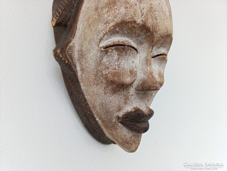 Afrikai maszk antik antilop patinás fa Kwele népcsoport Gabon africká maska D805 611 5602