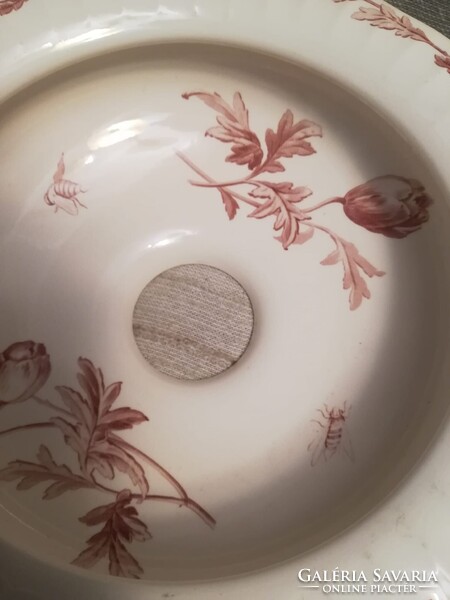 Kis méretű fajansz kézmosó, mosdótál