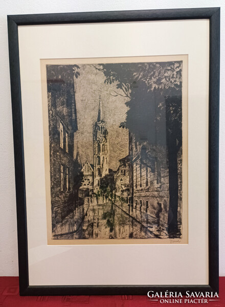 Imre István Rézkarc