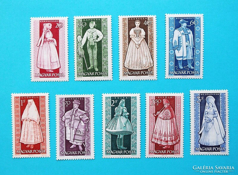 (Z) 1963. Népviseletek II. sor** - (Kat.: 800.-)