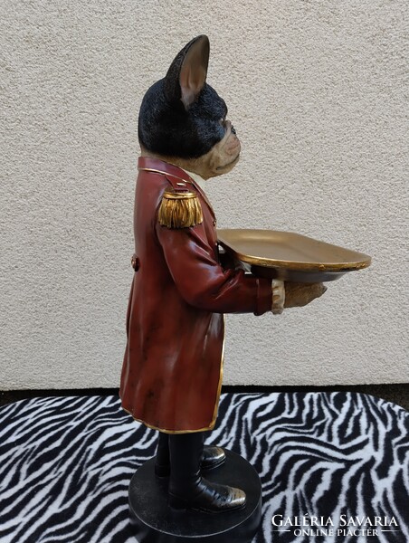 Francia bulldog szobor