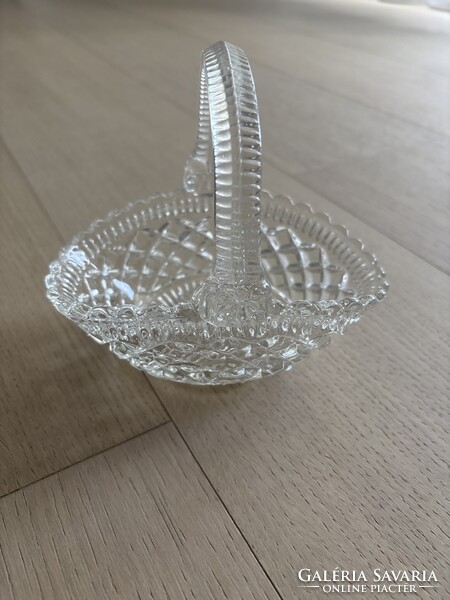 Kristály kosárka/kínáló