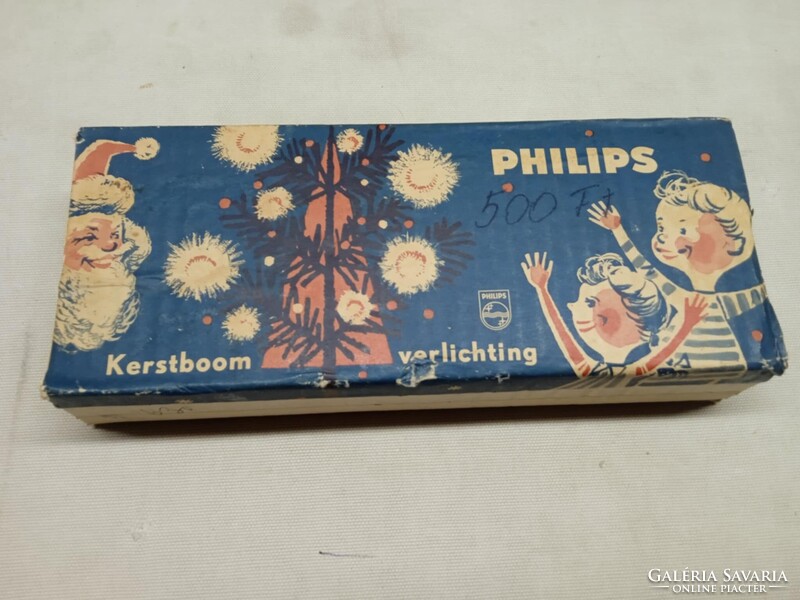 Régi, retró,  PHILIPS  karácsonyfa égősor, izzósor  16 darabos --11--
