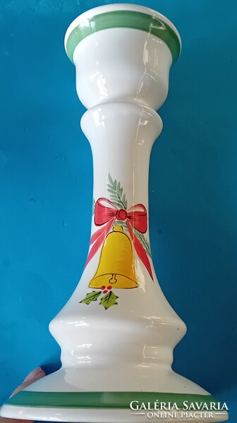 Herendi kerámia gyertyatartó karácsonyi