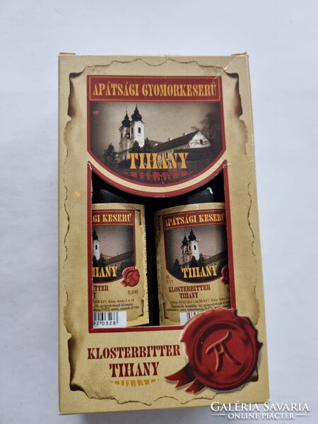 Tihanyi apátsági gyomorkeserű mini ital  2 db-os csomagolásban - régi