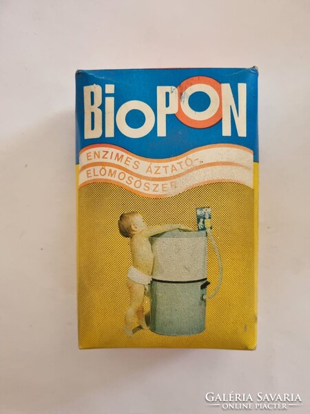 BIOPON önműködő enzimes áztató-előmosószer a 70-es, 80-as évekből 450 g - retro