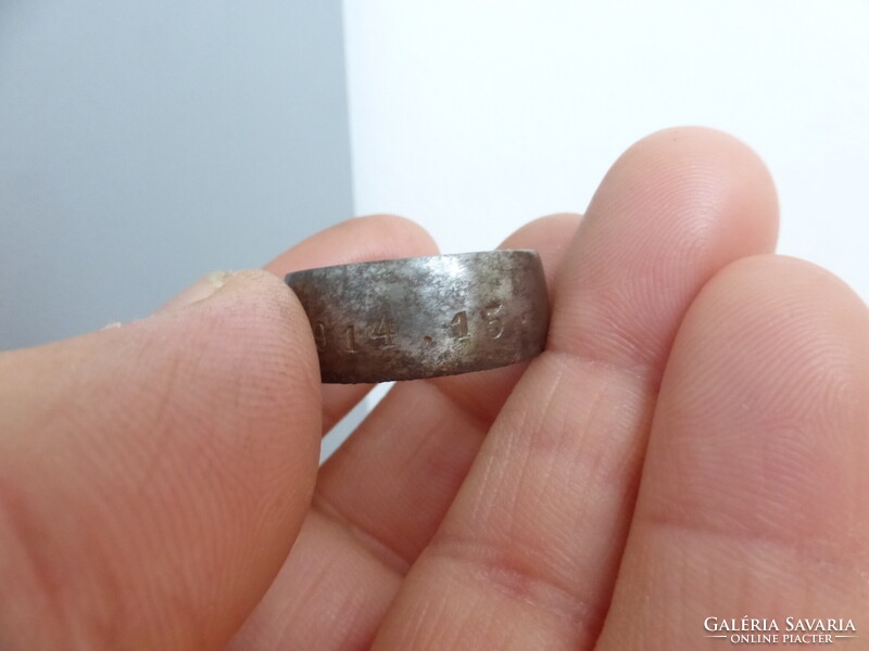 World War I patriotic ring made of iron