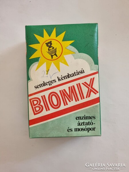 BIOMIX semleges kémhatású enzimes áztató- és mosópor a 70-es, 80-as évekből 450 g - retro