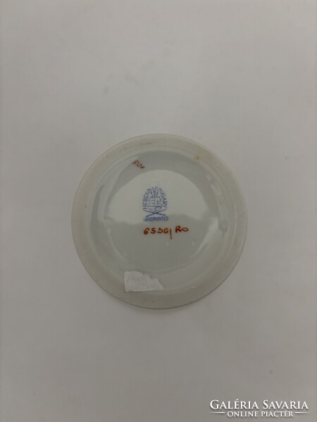 Herendi Rothschild mintás kis porcelán váza 1. osztályú hibátlan