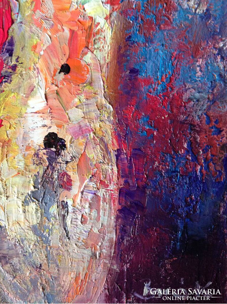 Lebegés. 20x10  cm olaj,farost. Levitation  art by Konrad Biró. 1 FT-os aukció! Egy hét/egy esély!