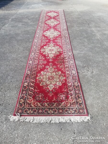 Iráni hosszú futószőnyeg, 535cm x 98cm
