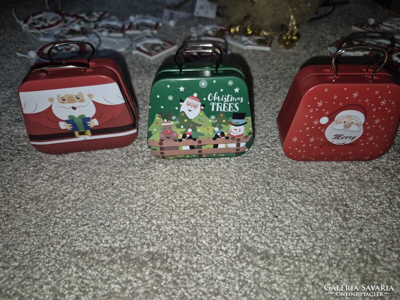 Karácsonyi fém ékszertartó