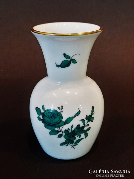 Kézzel festett Augarten "Maria Theresia" dekoros porcelán váza 1.- Ft-ról!!!