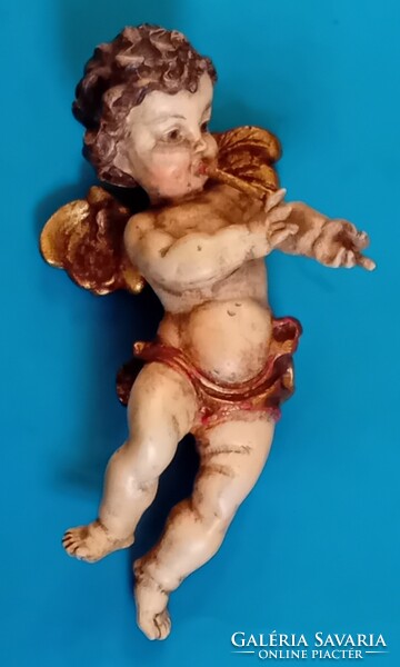 Barokk faragott fa angyal , puttó