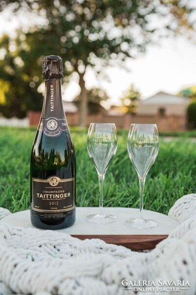 TAITTINGER Champagne 16 cl-es kristályüveg kóstoló pohár készlet (6 db)