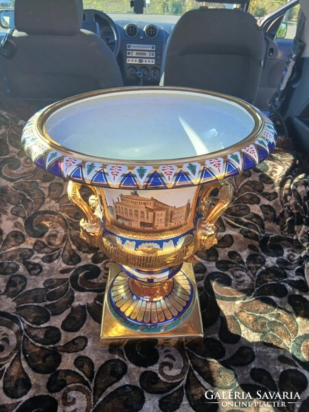 1 Ft os aukció. Hatalmas empíre stílusú váza, kaspó.