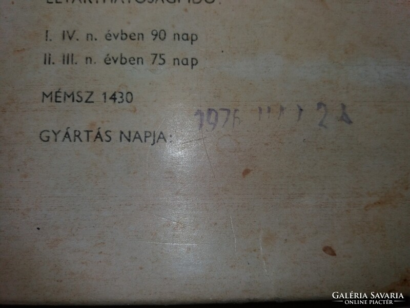 1976. JUBILEUM vegyes linzer, doboza -Zamat Keksz és Ostyagyár - képek szerint KIVÁLÓ ÁRUK FÓRUMA