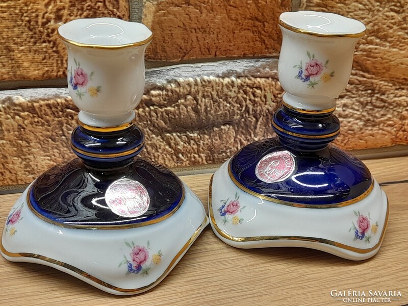 VITRINBŐL:Kolozsvári lux gyertyatartó párban