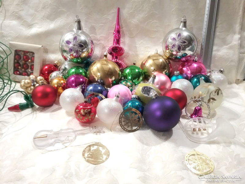 RÉGI  ÜVEGGÖMB,CSÚCSDÍSZ, KARÁCSONYI DÍSZEK,GÖMBÖK