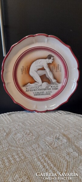 Svájci Emlék tányér 1940 Gyűjtőknek ajánlom