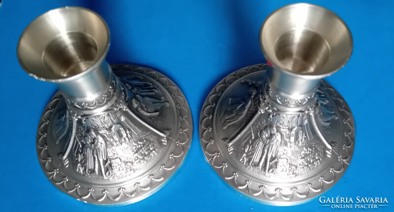 1 pár ón gyertyatartó