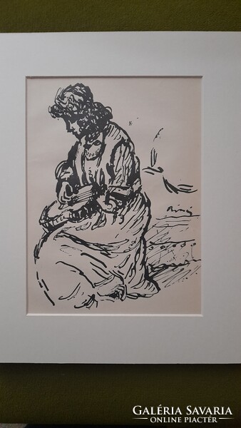 Rippl-Rónai József: Nö gitárral