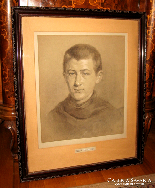 GARANTÁLTAN EREDETI NAGYMÉRETŰ INNOCENT FERENC / 1859-1934/:  PAPNÖVENDÉK