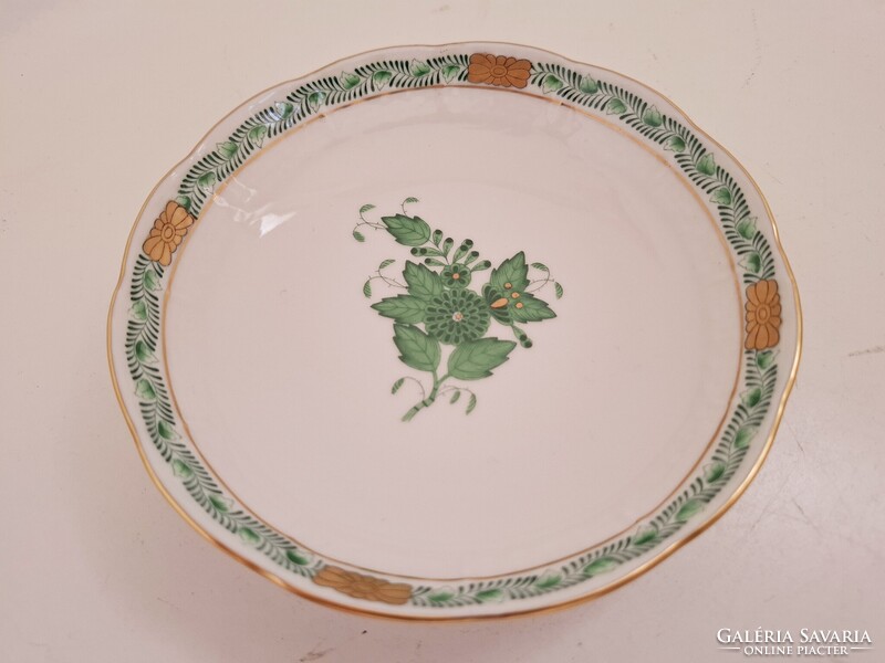 Herendi Zöld Apponyi Mintás Kínáló Tál