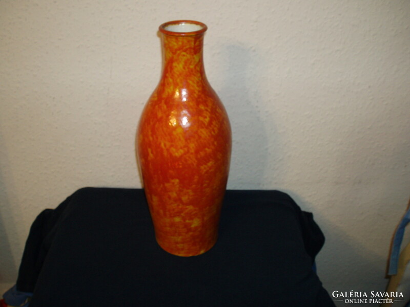 Hibátlan MIHÁLY BÉLA  NAGY MÉRETŰ VÁZA-ÉLÉNK SZÍNEKKEL