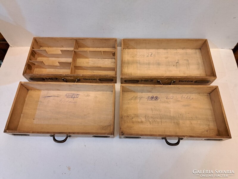 RITKASÁG! Mezvater torpedo Mez Rt. fa cérnás doboz, kis szekrény, remek állapot, gyűjteményi darab