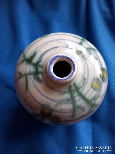 GORKA GÉZA- ZSOLNAY RENDKÍVÜL RITKA GYŰJTŐI HIBÁTLAN VÁZA  3 HAL MOTÍVUM