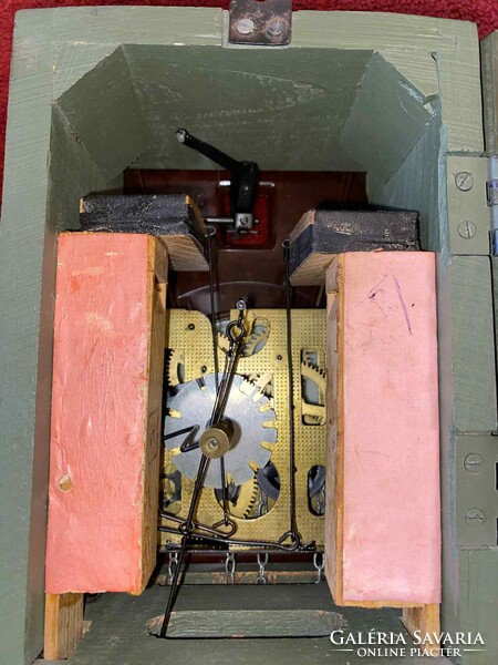 RÉGI MAJAK - BAKELIT ELŐLAPOS - KAKUKKOS ÓRA