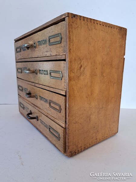 RITKASÁG! Mezvater torpedo Mez Rt. fa cérnás doboz, kis szekrény, remek állapot, gyűjteményi darab