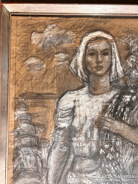 Mattioni Eszter, Arató leány, aukción szerepelt nagy méret!