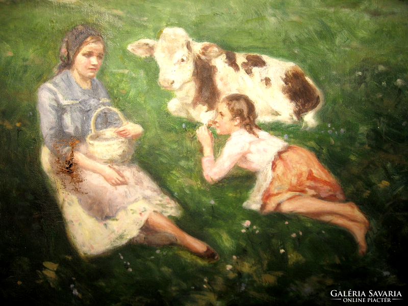 GARANTÁLTAN EREDETI CSODÁS NAGY VILMOS / 1874-1953 /  KÉP: DOMBOLDALON