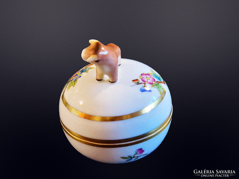 Herendi bika fogós viktória mintás bonbonier