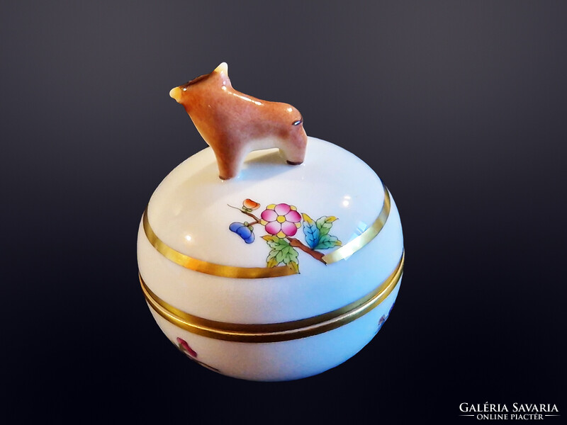 Herendi bika fogós viktória mintás bonbonier